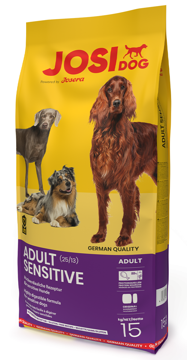 JosiDog Adult Sensitive Trockenfutter – 15 kg Vorratspackung für sensible Hunde