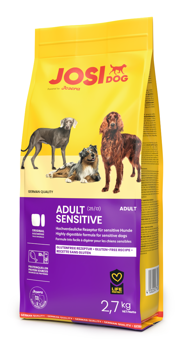JosiDog Adult Sensitive Hundefutter – 2,7 kg Beutel für kleine und mittelgroße Hunde