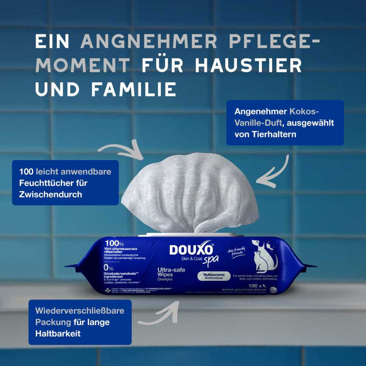 SPA Feuchttücher sorgen für angenehme Fellpflege-Momente für Haustier und Familie