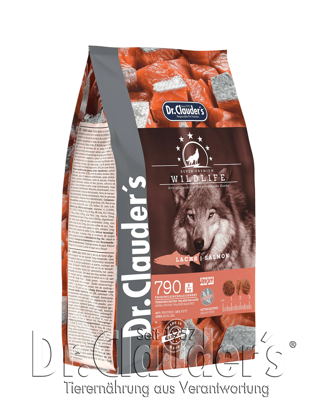 Dr. Clauder’s Wildlife Lachs Trockenfutter 12,5kg Sack für Hunde