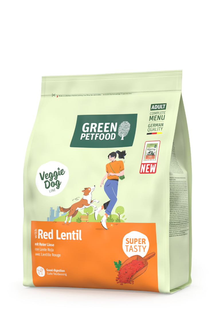 VeggieDog With Red Lentil Hundefutter 900g Beutel vegetarisch