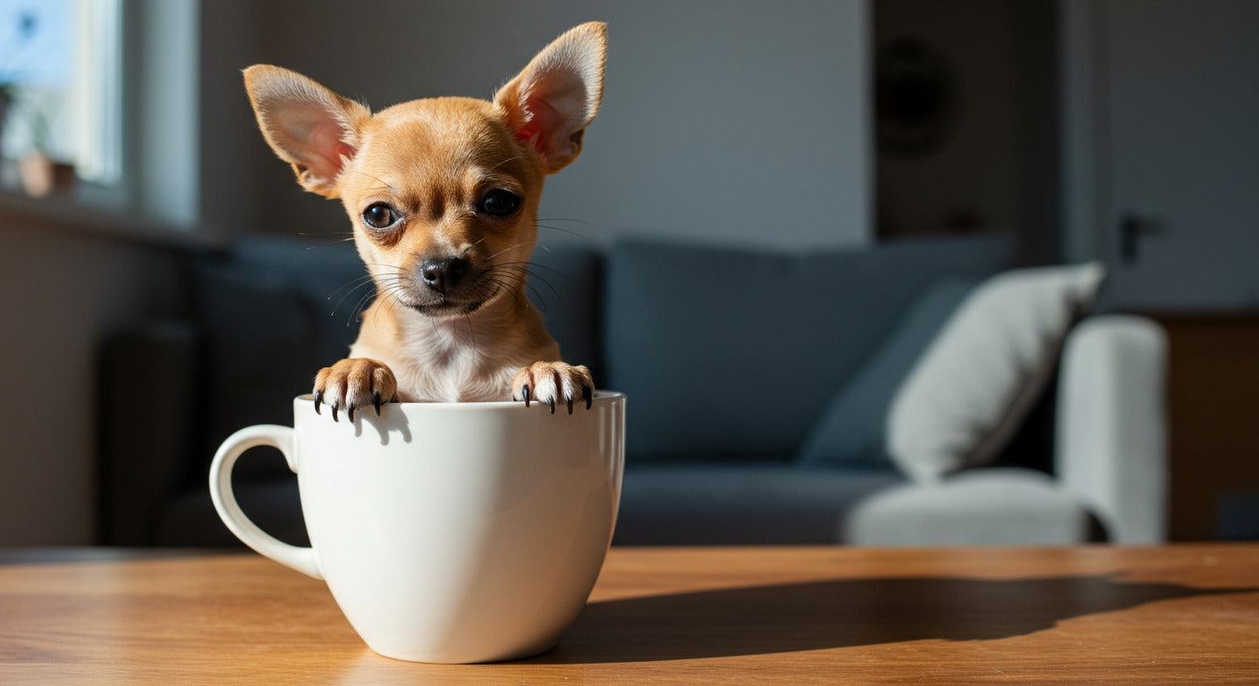 Chihuahua als verspielter Welpe
