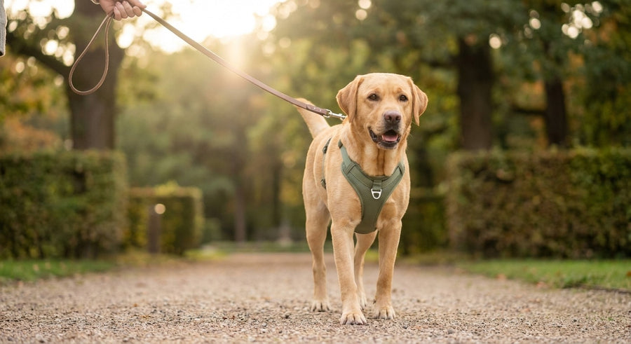 kleiner Hund sitzt aufmerksam in einem hellen europäischen Flur