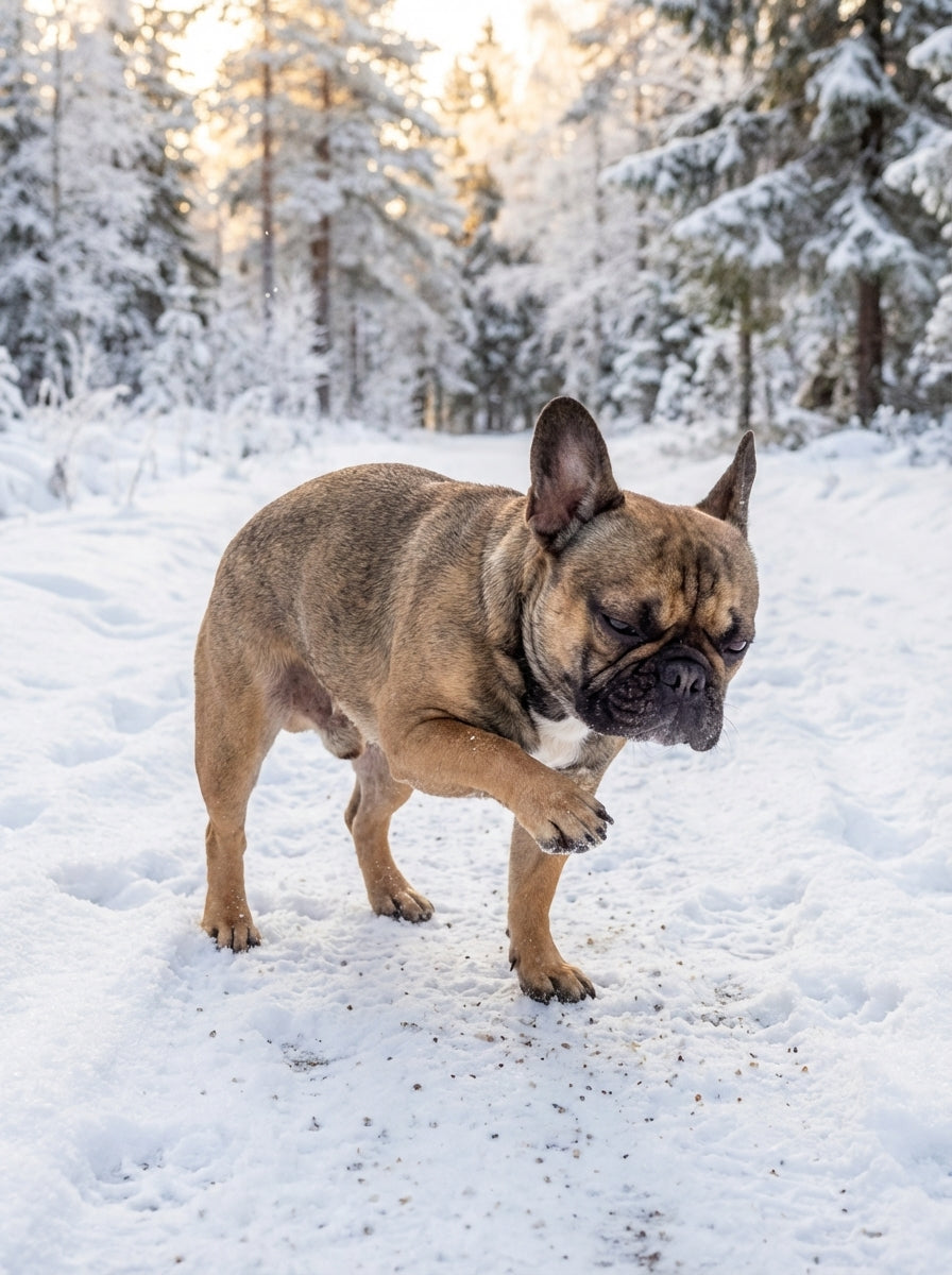 Streusalz an Hundepfoten im Winter richtig entfernen und pflegen
