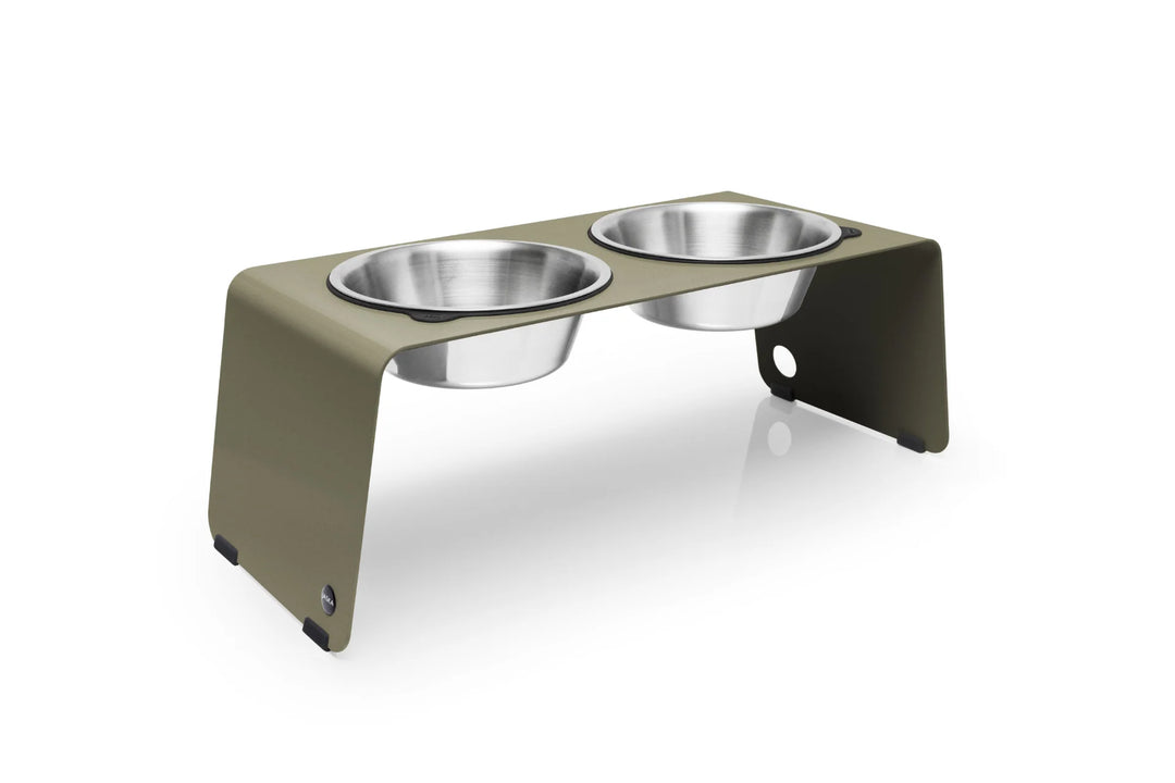 Erhöhte Hundebar mit 2 Näpfen 🇩🇪