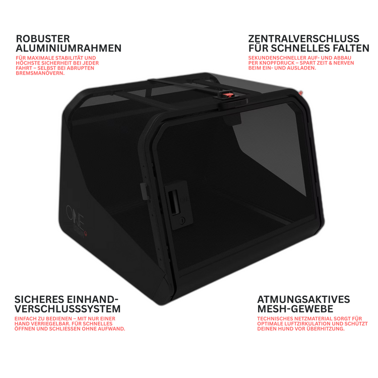 Hundetransportbox FlexBox Pro Größe S – XL faltbare Alubox für Hunde erklaert
