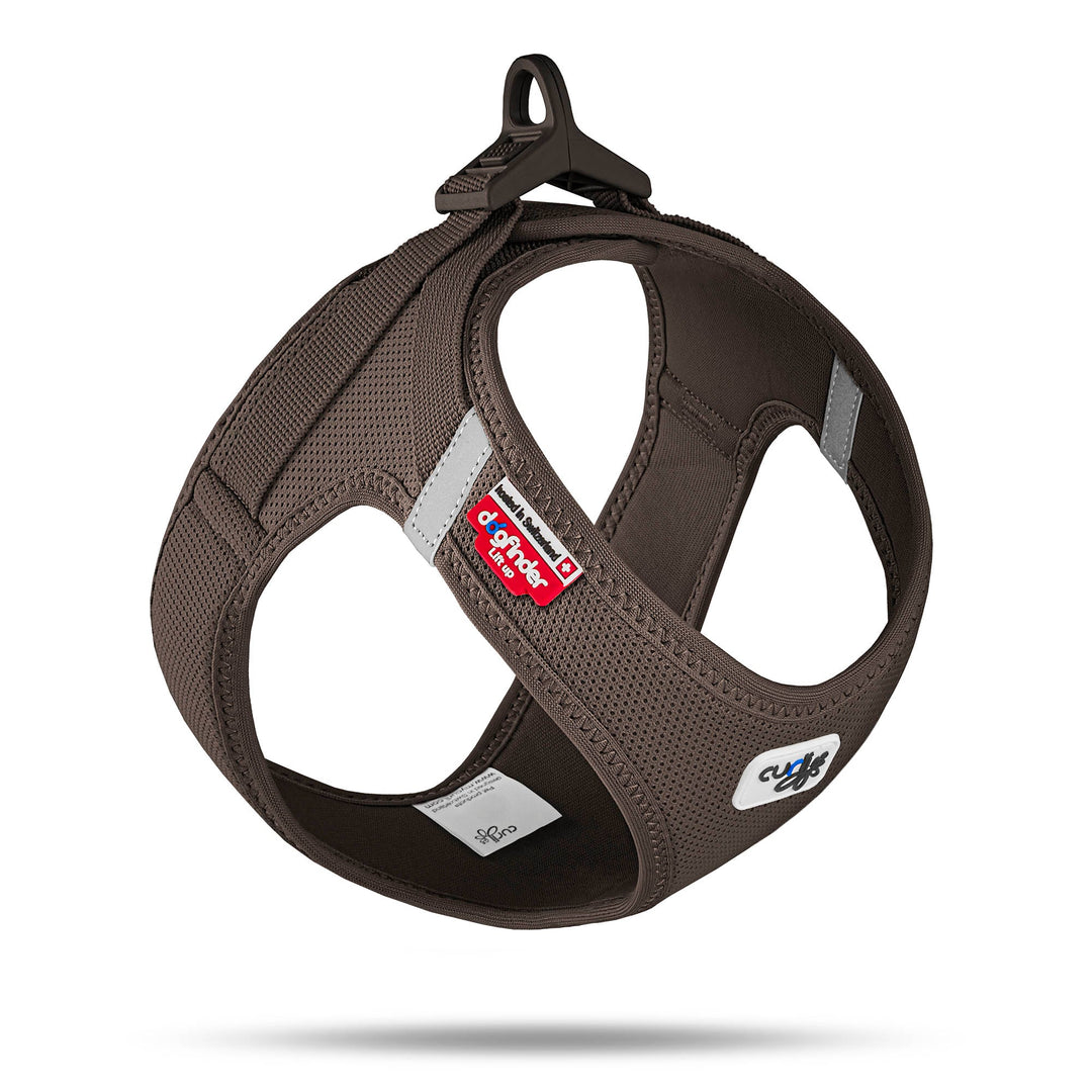 Air Mesh Pro Hundegeschirr Braun – atmungsaktives Mesh-Brustgeschirr mit Klickverschluss von Dogs Supreme