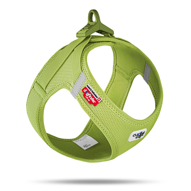 Air Mesh Pro Hundegeschirr Lime – atmungsaktives Mesh-Brustgeschirr mit Klickverschluss von Dogs Supreme