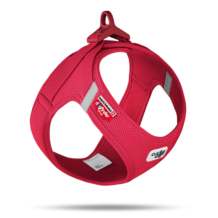 Air Mesh Pro Hundegeschirr Rot – atmungsaktives Mesh-Brustgeschirr mit Klickverschluss von Dogs Supreme