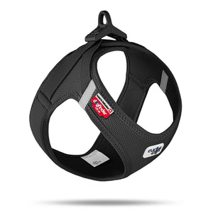 Air Mesh Pro Hundegeschirr Schwarz – atmungsaktives Mesh-Brustgeschirr mit Klickverschluss von Dogs Supreme