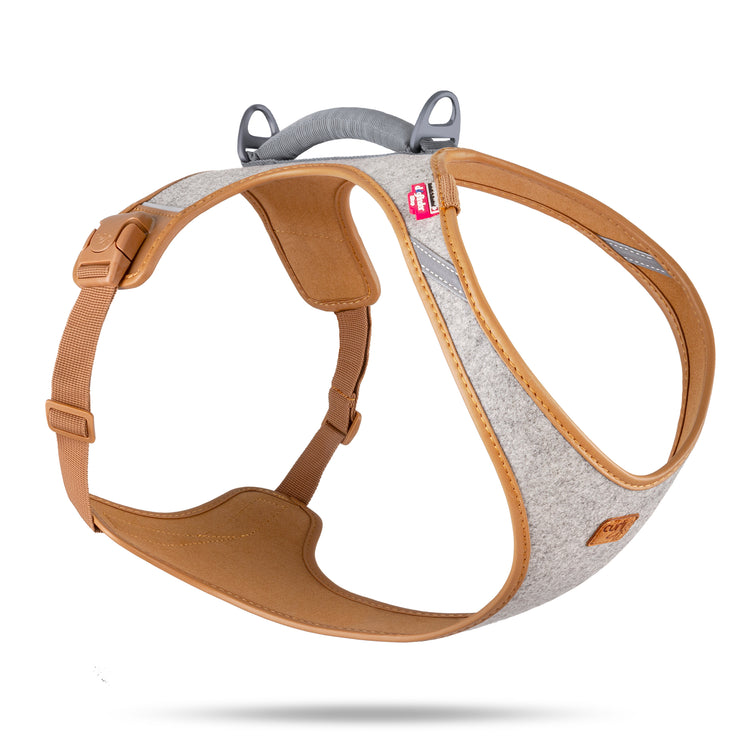 Alpina Pro Hundegeschirr Grau – recycelter Polyester-Filz, ergonomisch