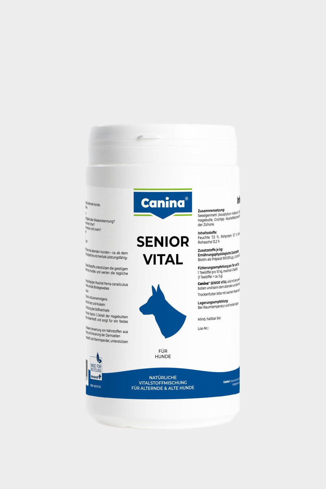 Canina Senior Vital Dose — Vitalstoff-Komplex mit Ginkgo für ältere Hunde