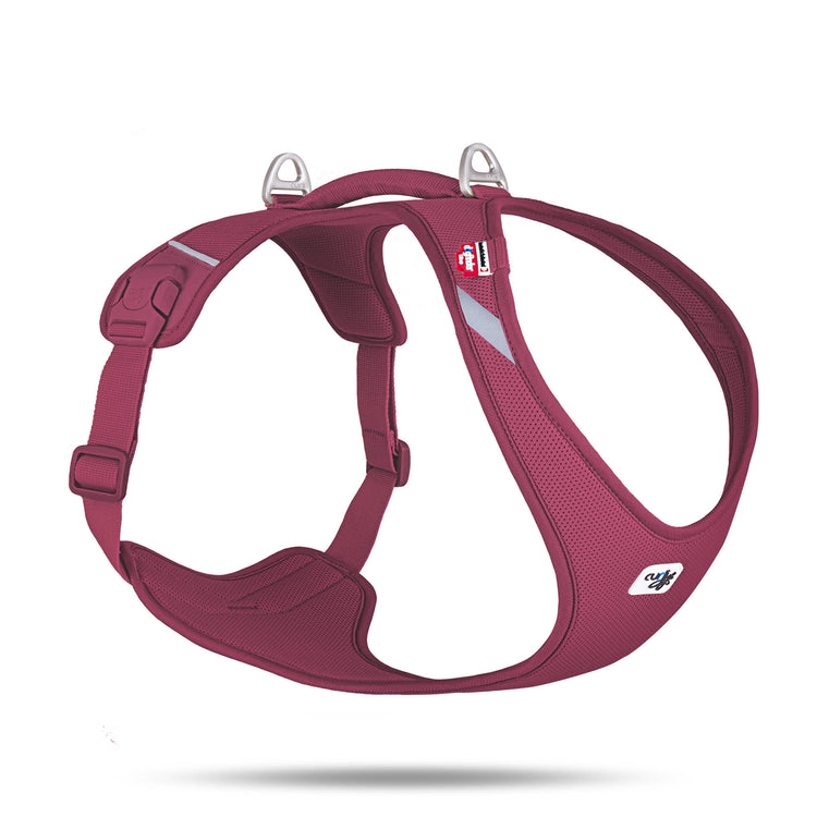 Comfort Basic Hundegeschirr in Ruby – Air Mesh, ergonomisch, würgefrei