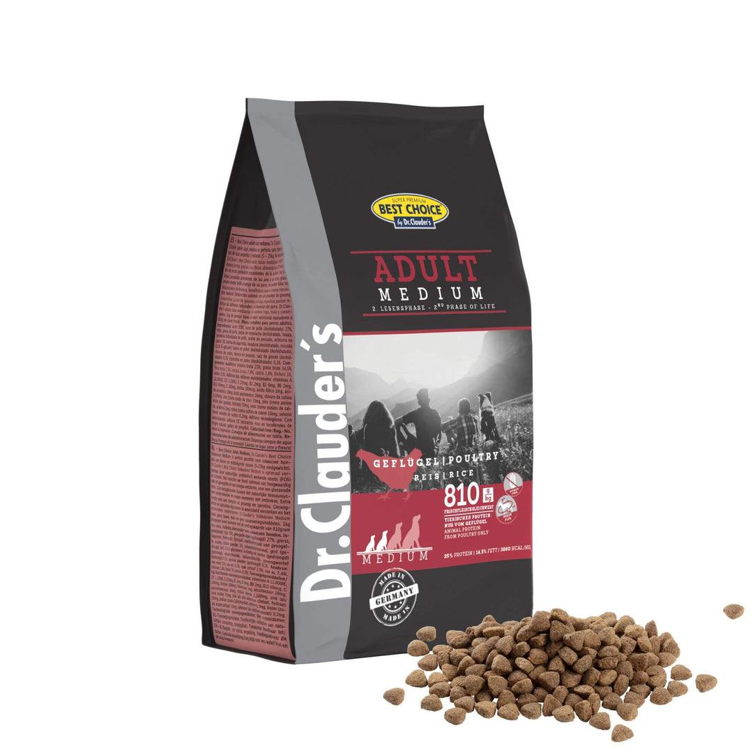 Dr. Clauder Best Choice Adult Medium 4kg mit Zusammensetzung