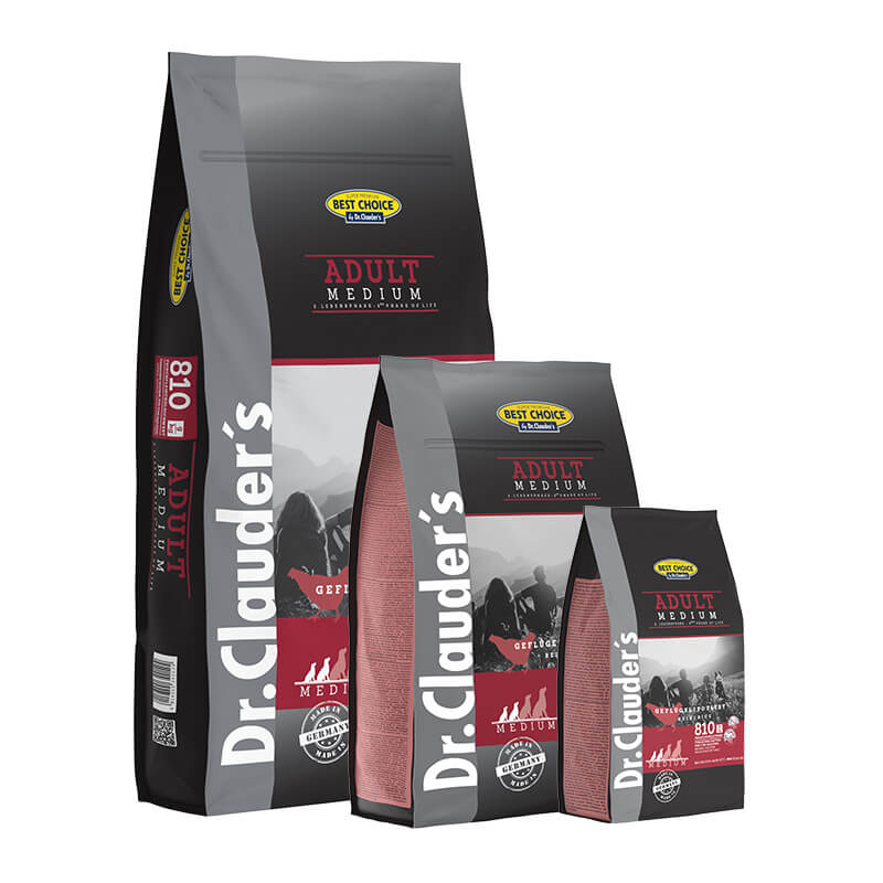 Dr. Clauder Best Choice Adult Medium Trockenfutter fuer mittelgrosse Hunde
