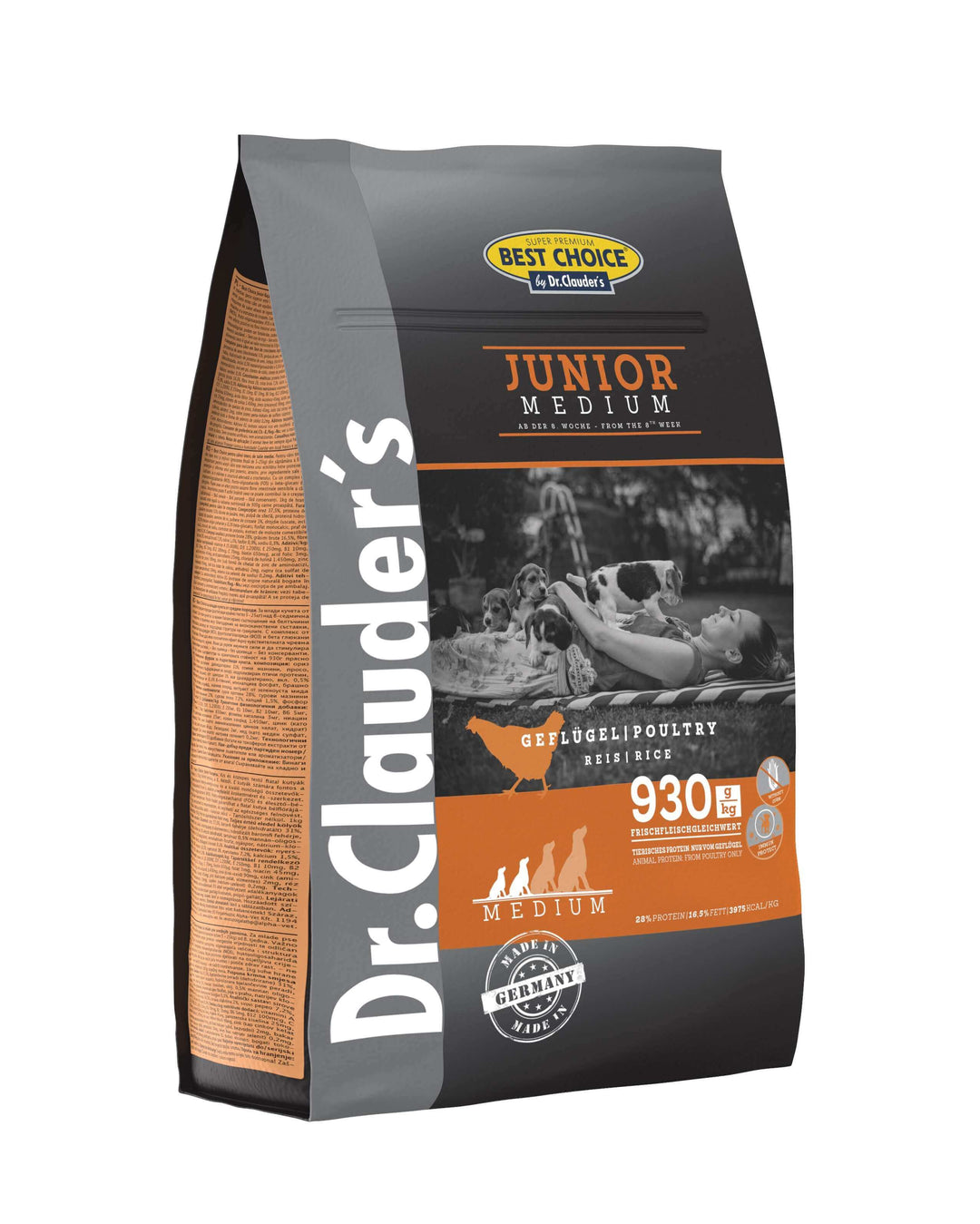 Dr. Clauder Best Choice Junior Medium 4kg mit Zusammensetzung