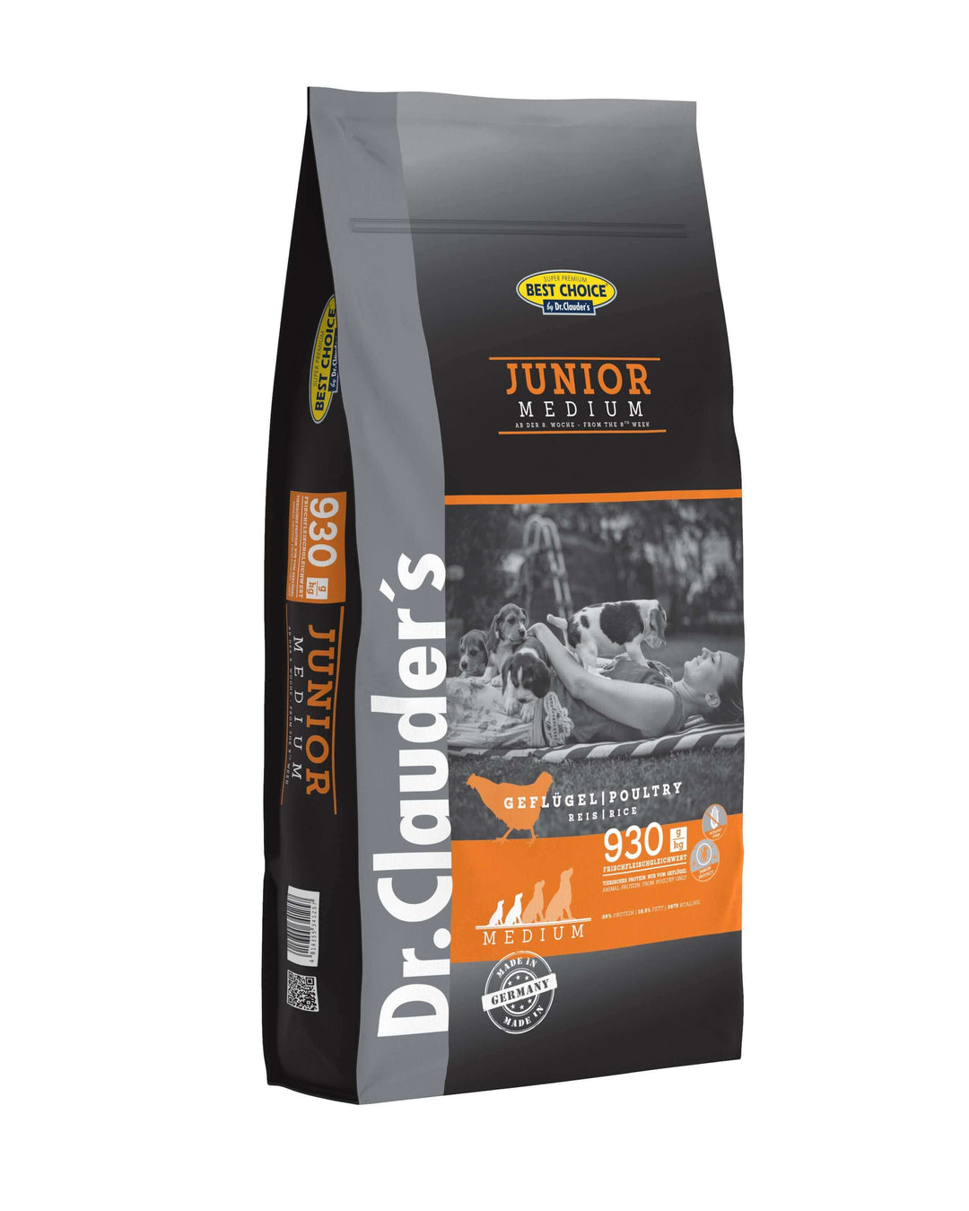 Dr. Clauder Best Choice Junior Medium Welpenfutter fuer mittlere Rassen