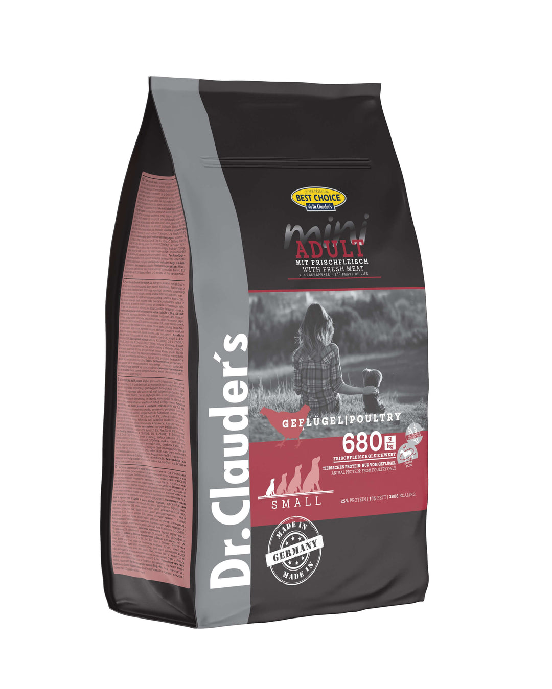 Dr. Clauder Best Choice Mini Adult Frischfleisch 2kg Verpackung