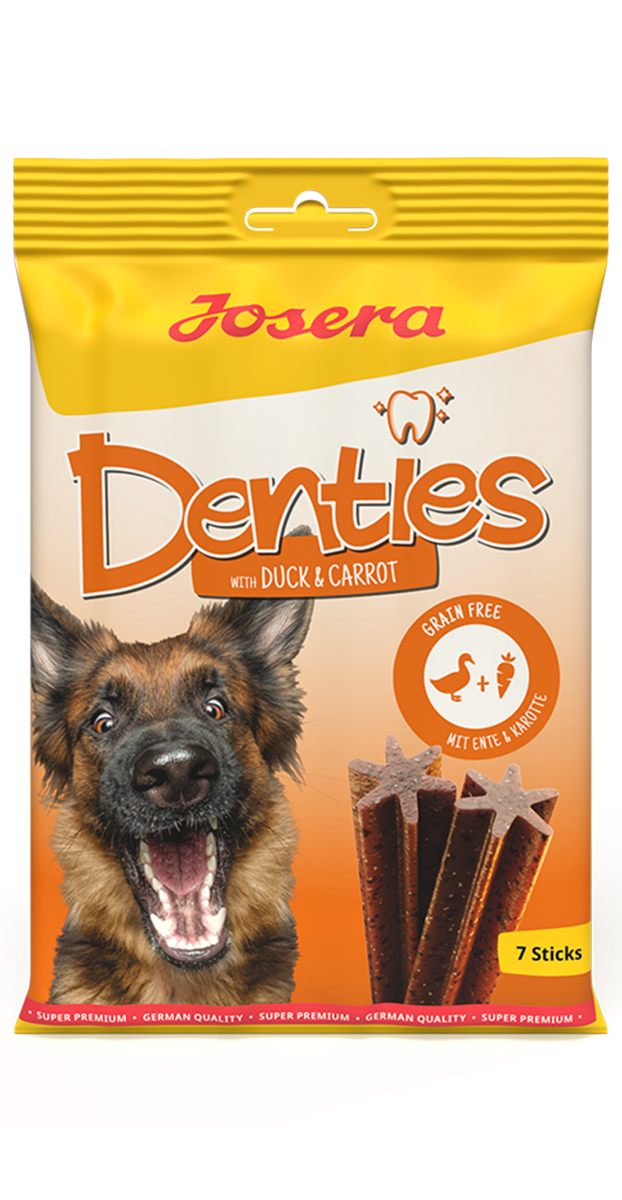 Josera Denties Ente und Karotte Kausnack Zahnpflege getreidefrei
