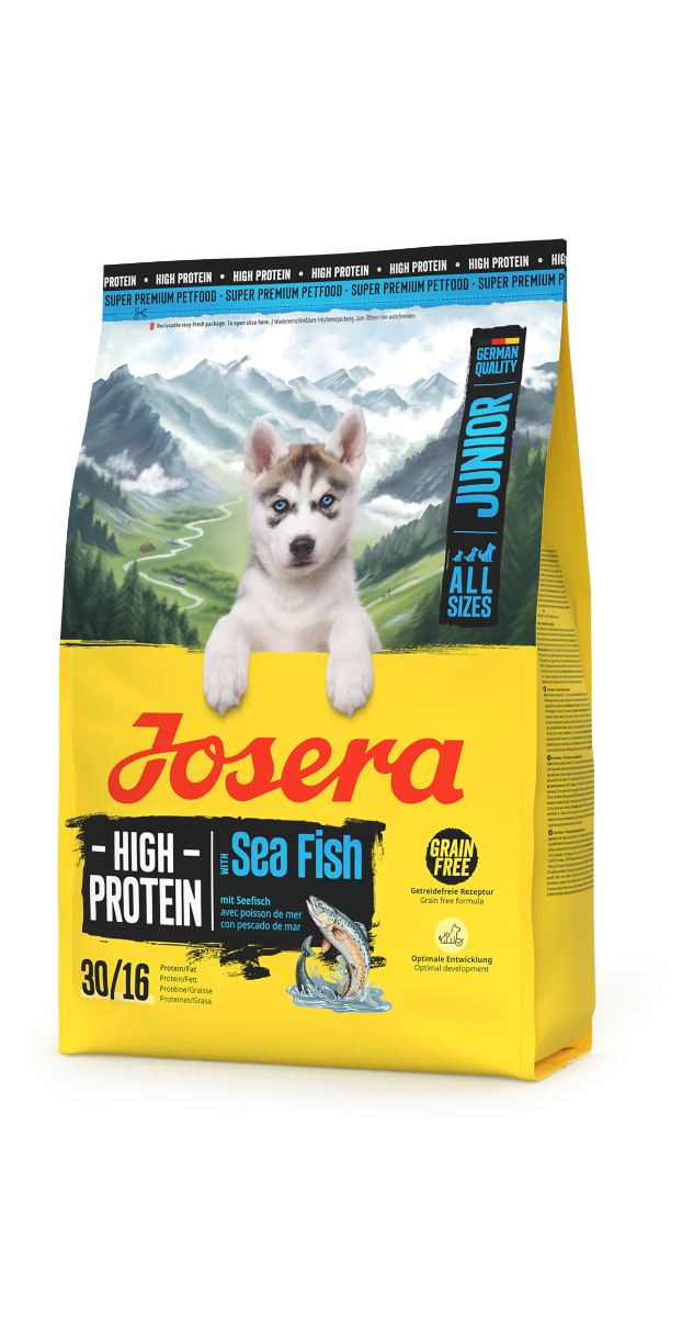 Josera Junior High Protein Sea Fish 3kg fuer heranwachsende Welpen