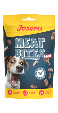 Josera Meat Bites Mini Huhn: Trainingssnack kleine Hunde (8 Stück)