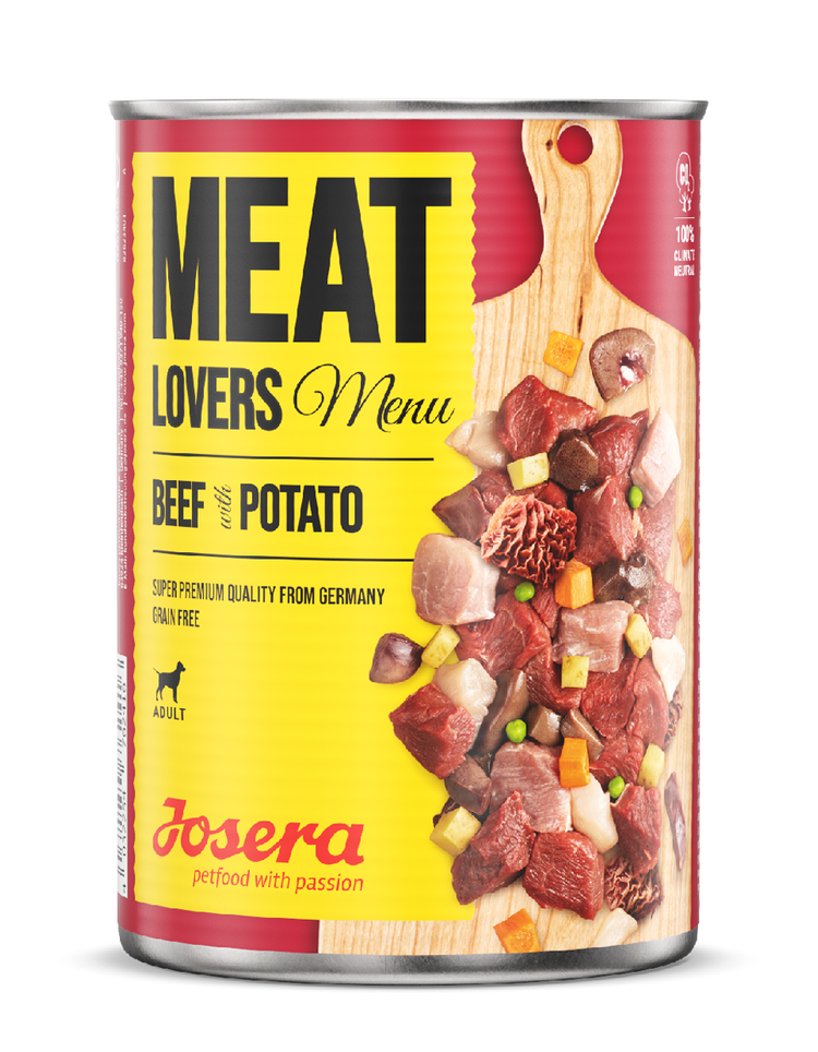 Josera Meat Lovers Menu Beef with Potato Nassfutter Rind und Kartoffel