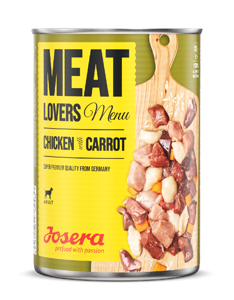 Josera Meat Lovers Menu Chicken with Carrot Nassfutter Huhn und Karotte