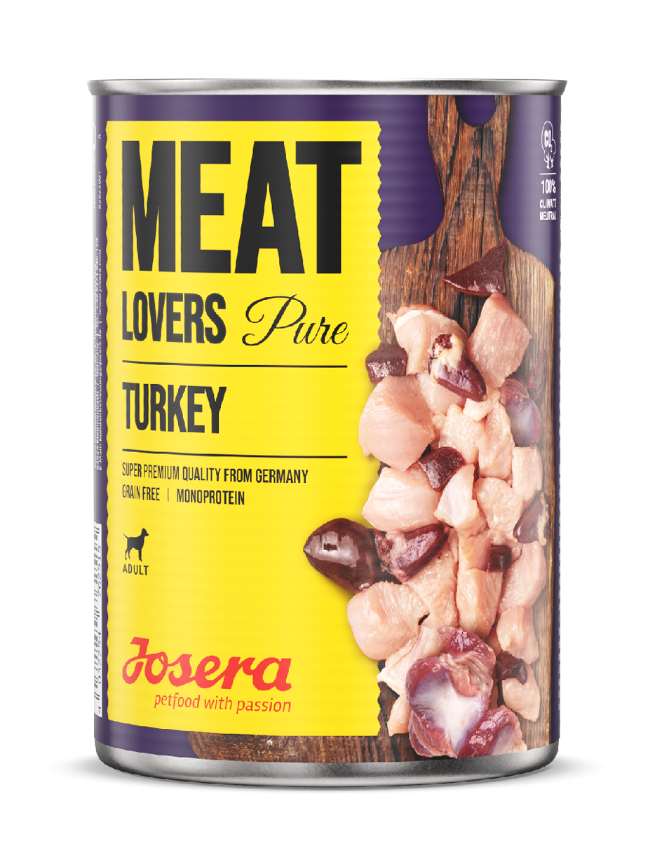 Josera Meat Lovers Pure Turkey Nassfutter getreidefrei 100% Truthahn