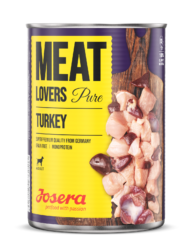 Josera Meat Lovers Pure Turkey Nassfutter getreidefrei 100% Truthahn