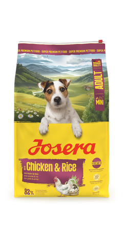 Josera MINI Chicken & Rice: Trockenfutter für kleine Hunde | Huhn & Reis