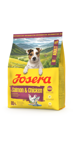 Josera MINI Salmon & Chicken: Trockenfutter für kleine Hunde | Lachs & Huhn