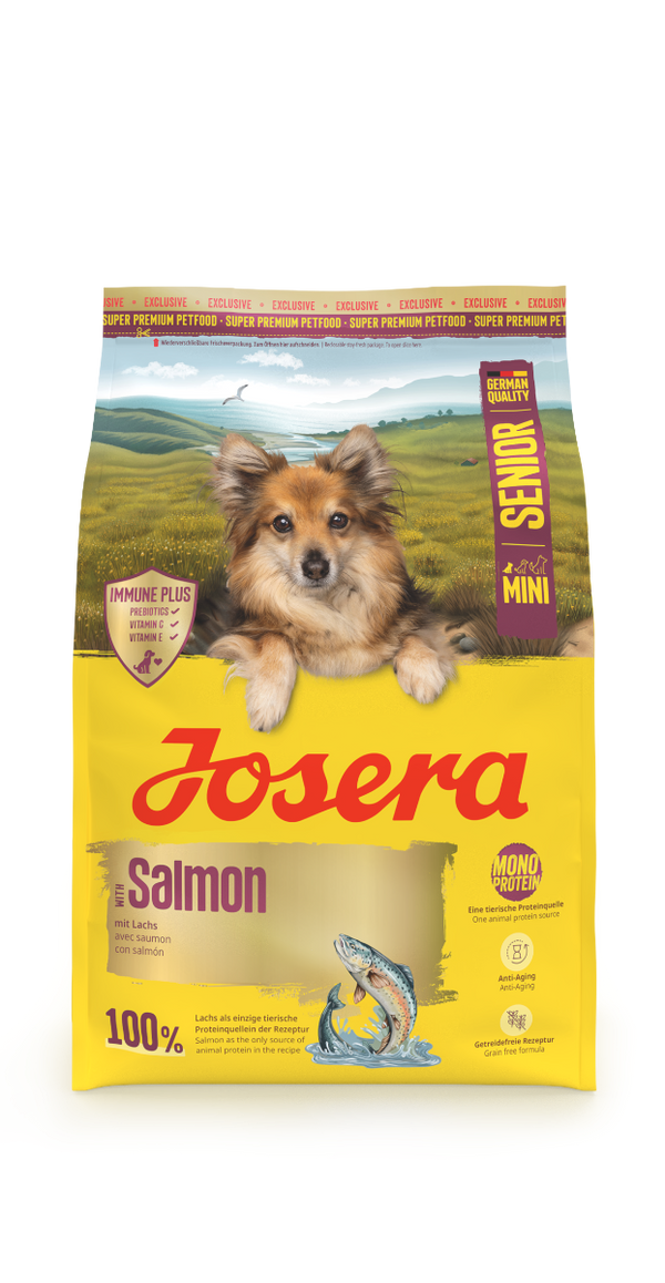 Josera MINI Senior Chicken & Rice: Seniorfutter für kleine Hunde | Glutenfrei