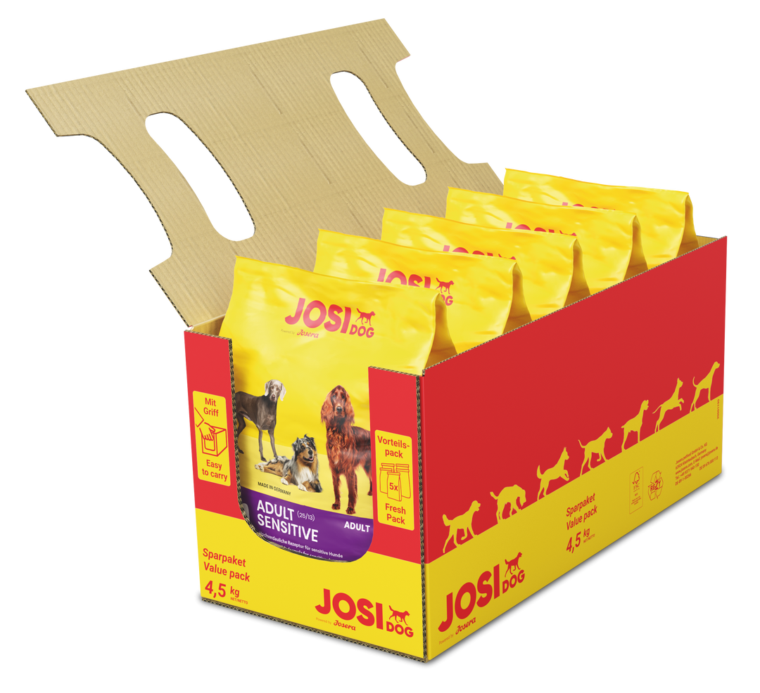JosiDog Adult Sensitive – Vorteilspack 5×900 g für den kleinen Vorrat