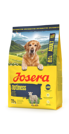 Josera Optiness: Trockenfutter mit Lamm für mittlere & große Hunde | Ohne Mais