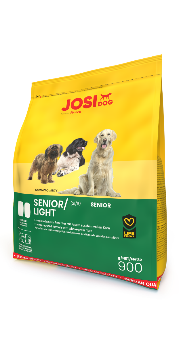 JosiDog Senior Light Hundefutter 900g Beutel für Senioren