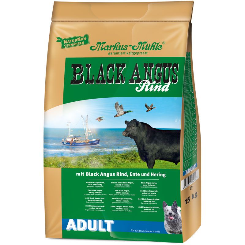Markus Mühle Black Angus Adult Verpackung — Kaltgepresst ohne Weizen