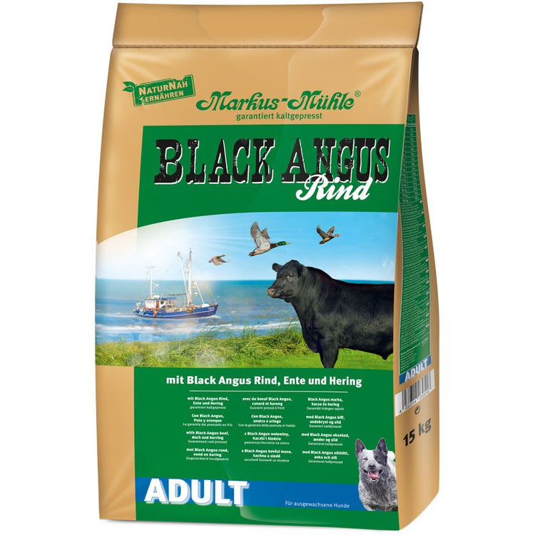 Markus Mühle Black Angus Adult Verpackung — Kaltgepresst ohne Weizen