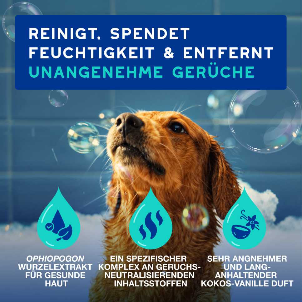 RE:CARE Hundeshampoo Frisch reinigt spendet Feuchtigkeit entfernt Gerüche