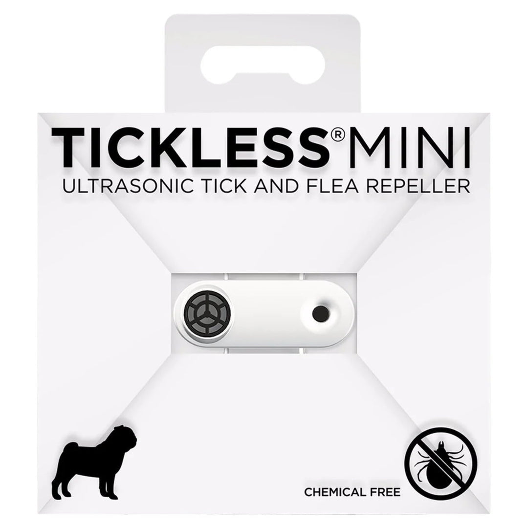 Tickless MINI Pet Weiß — Ultraschall-Zeckenschutz am Hundehalsband