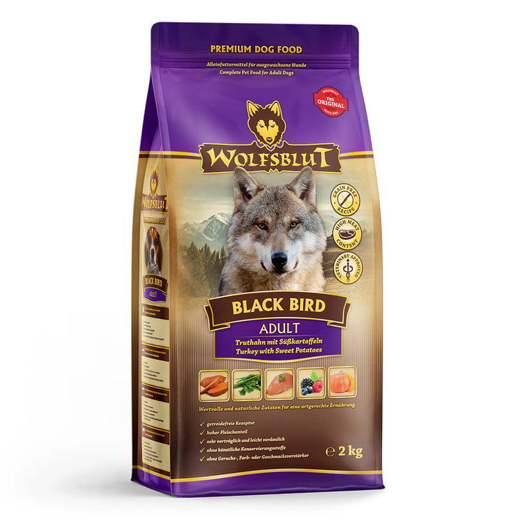 Wolfsblut Black Bird Adult Trockenfutter – Verpackung Vorderseite