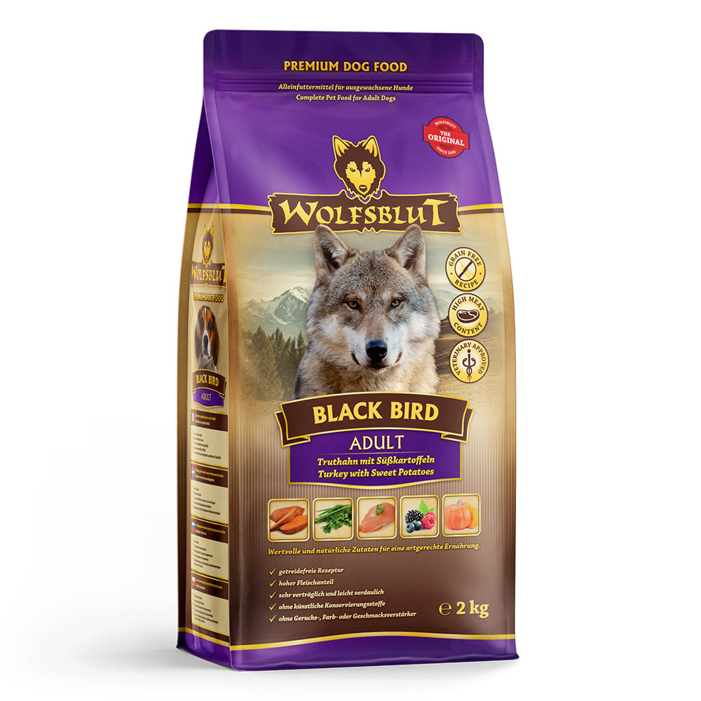 Wolfsblut Black Bird Adult Trockenfutter – Verpackung Vorderseite