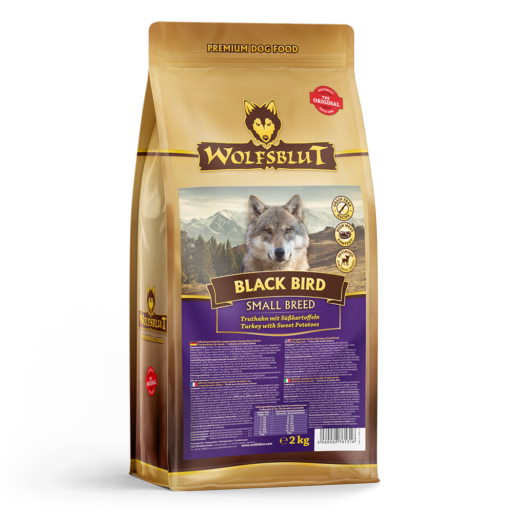 Wolfsblut Black Bird Small Breed Trockenfutter – Verpackung Vorderseite