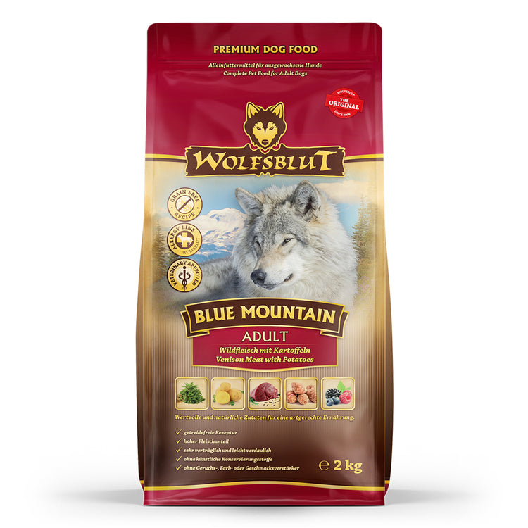Wolfsblut Blue Mountain Trockenfutter – Verpackung Frontalansicht