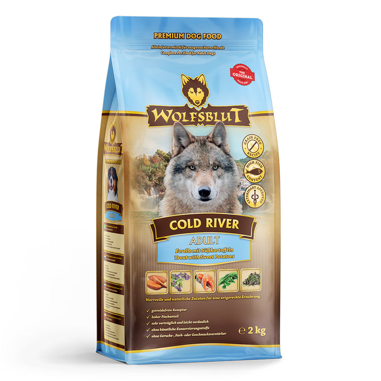 Wolfsblut Cold River Trockenfutter – Verpackung Vorderseite
