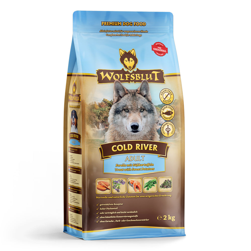 Wolfsblut Cold River Trockenfutter – Verpackung Vorderseite