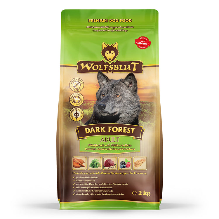 Wolfsblut Dark Forest Trockenfutter – Verpackung Frontalansicht