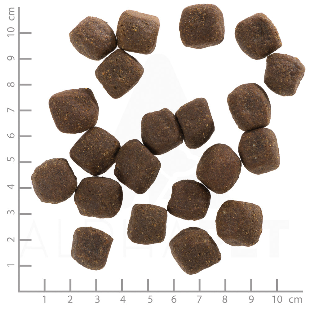 Wolfsblut Green Valley Trockenfutter – Verpackungsgroesse mit Lineal