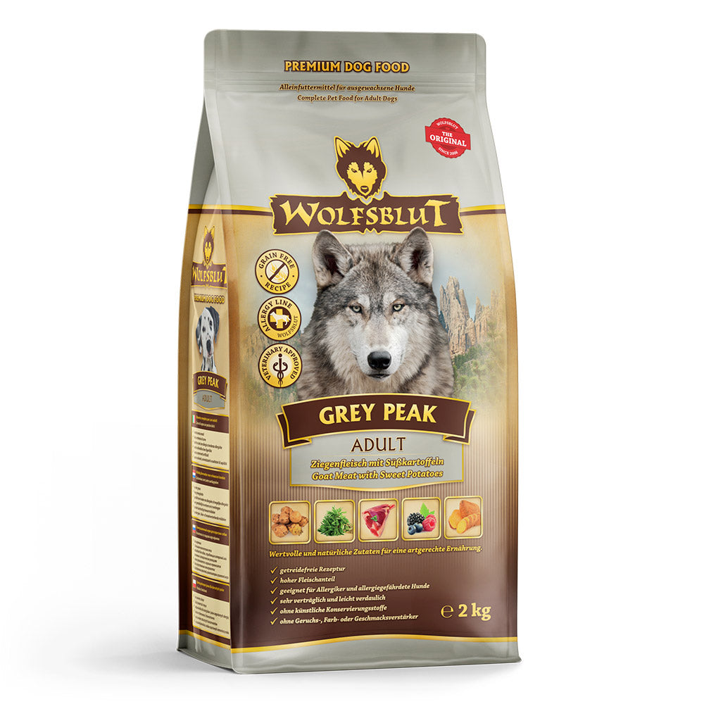 Wolfsblut Grey Peak Adult Trockenfutter – Verpackung Vorderseite