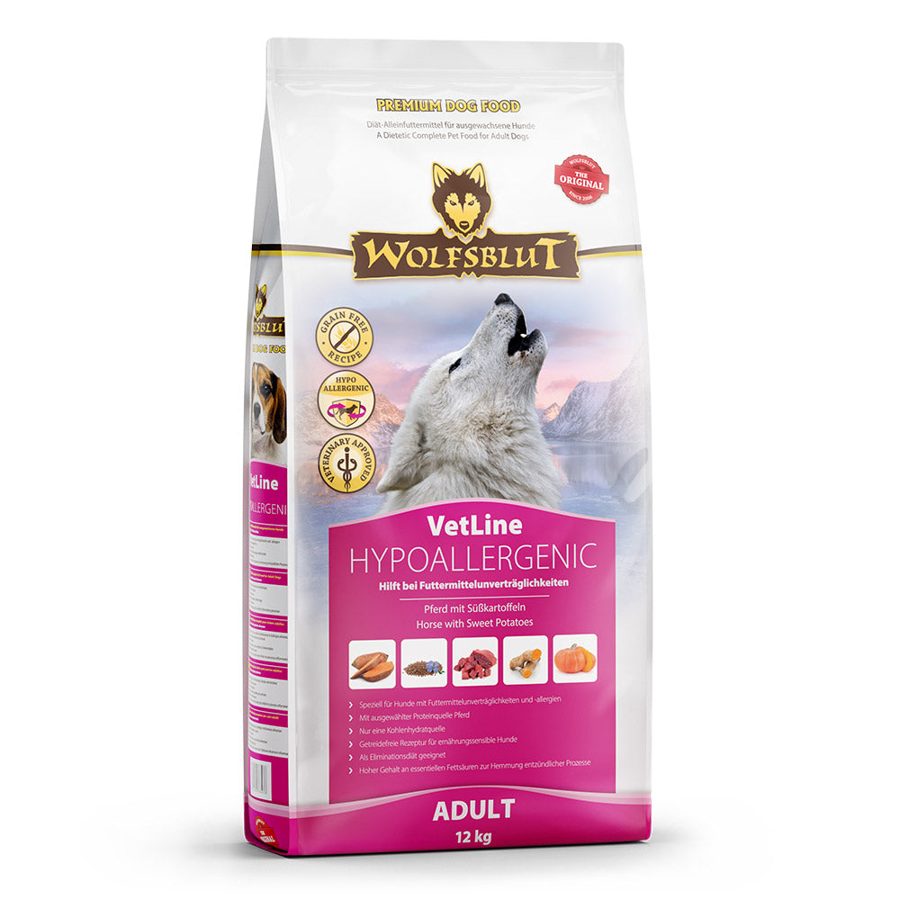 Wolfsblut VetLine Hypoallergenic Trockenfutter – Verpackung Vorderseite