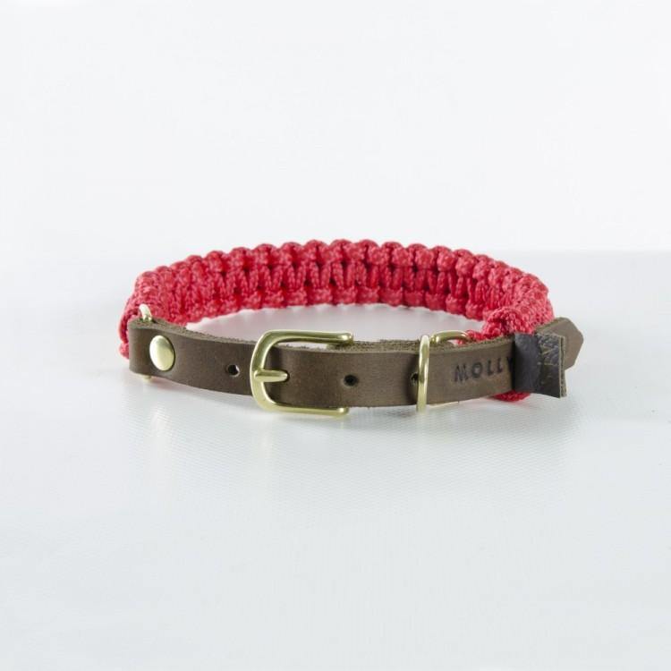 Hundehalsband Touch of leather - Grau